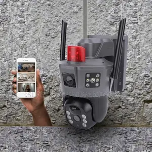 Built in Rechargeable Battery Electric 4g PTZ Dual Lens Camera