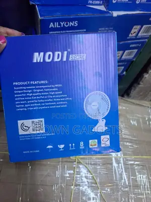 6” Modi Electric Mini Clip Fan Low Noise Cooling Fan