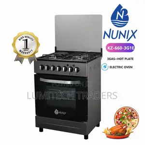Nunix 60×60 3+1 Freestanding Cooker With Electric Oven