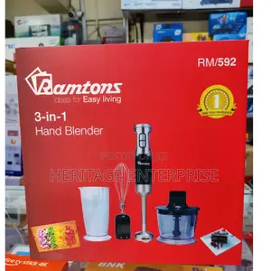 Hand Blender, Ramtons 3 In 1 Blender