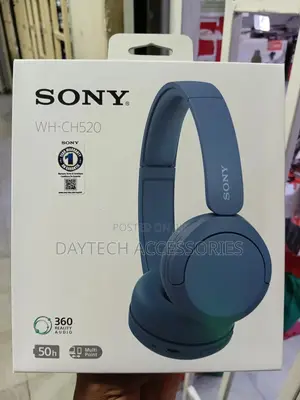 Sony Wh-Ch520 Wireless on-Ear Headphones With Microphone (Black)
