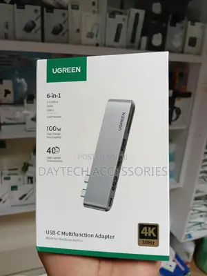 Ugreen 6-in-2 Usb-C Multifunction Adapter.