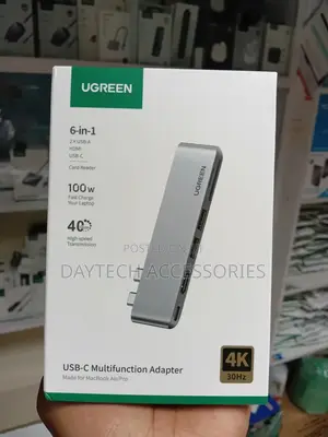 Ugreen 6-in-2 Usb-C Adapter (Model Cm380) Made for Macbook Air and Pro