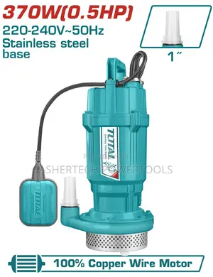 Total Twp63706 Submersible Pump 370w(0.5hp)
Max.Head:17m