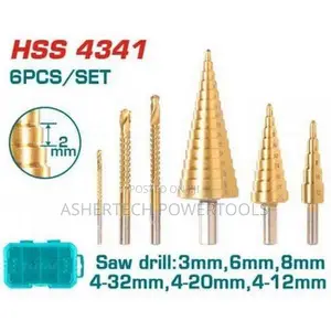 Total Tacsd2061 Step Drill Bit Set
3 PCS