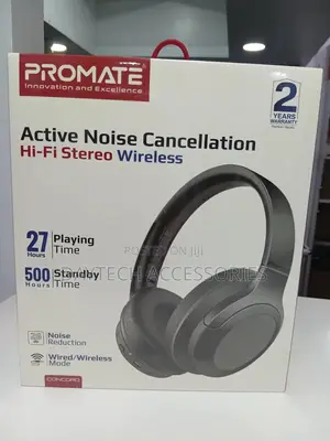 Promate Active Noise Cancelling Wireless Bluetooth Headphone (Concord)