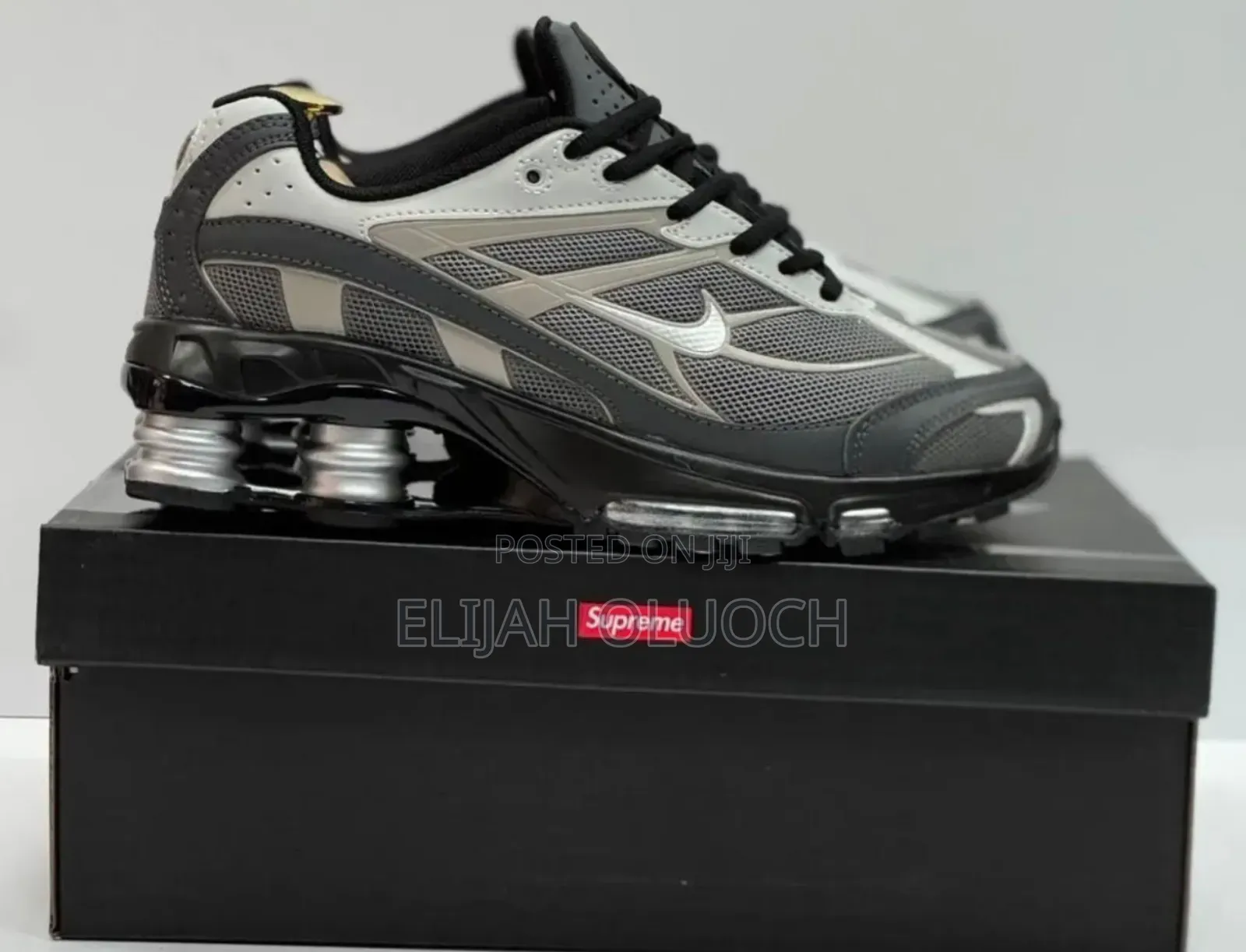 Nike Shox Supreme Smoke Grey Black