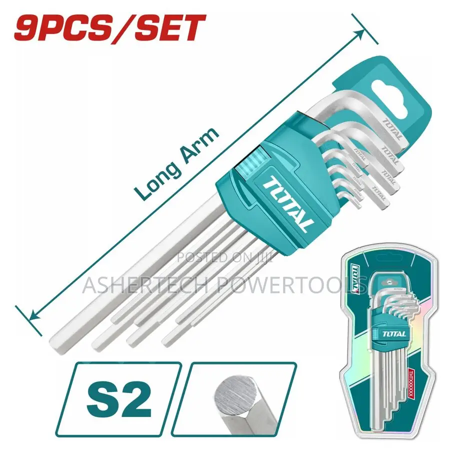Total Tht106191 9pcs Hex Key Set