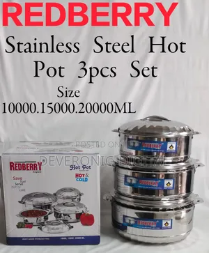 Stainless Steel Insulated Hotpot : 
Maximus Jumbo 3pcs Set