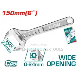 Total Tht101063 Adjustable Wrench
Length:150mm(6")