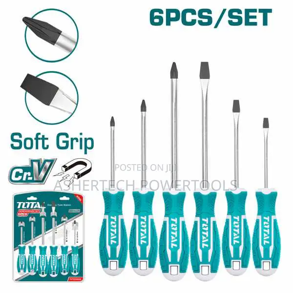 Total Tht250606 6 PCS Screwdriver Set