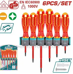 Total Thtis566 6 PCS Insulated Screwdriver Set