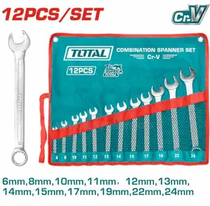 Total THT PCS Combination Spanner Set