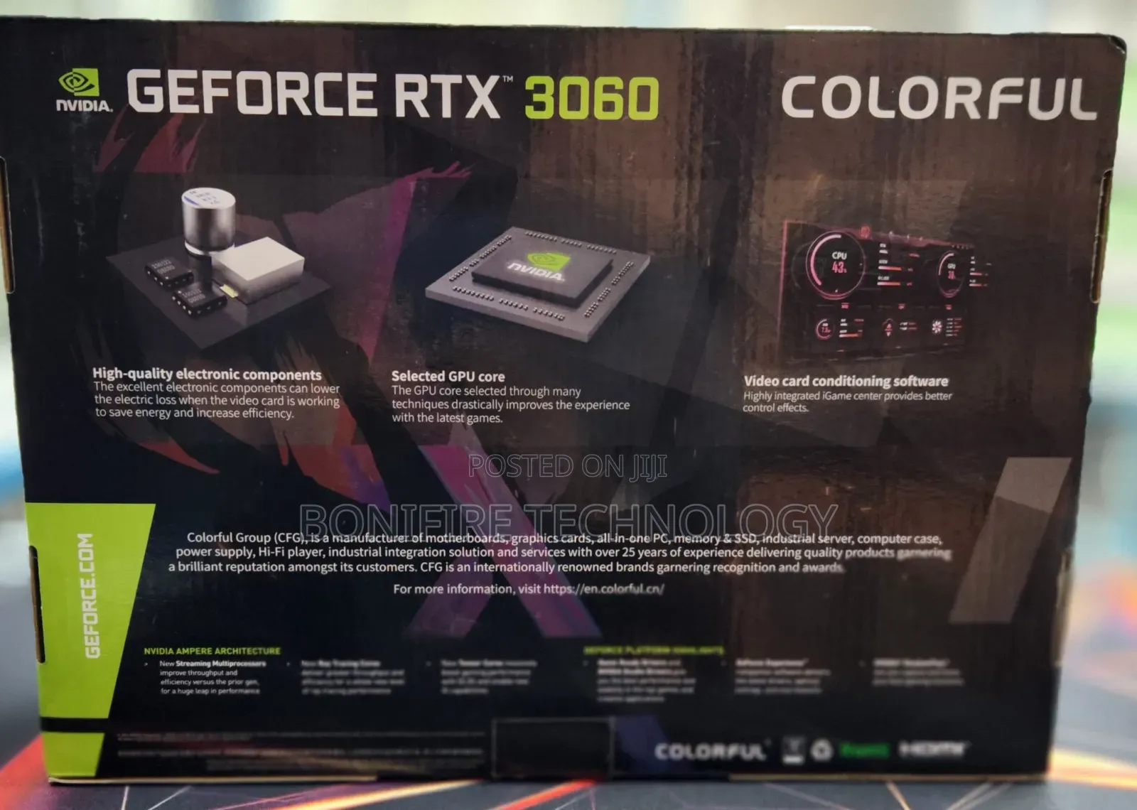 Geforce RTX 3060 
  12gb Ddr6 Graphics Card