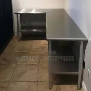 Customized Stainless Steel Working Tables on a Kitchen