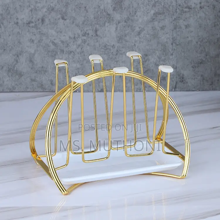 *New Glass/ Water Cup Rack With a Drain Dish