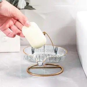 *Aesthetic 1pc Light Luxury Soap Dish