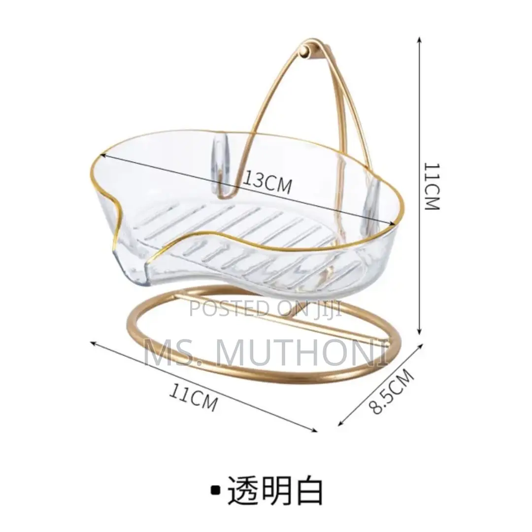 *Aesthetic 1pc Light Luxury Soap Dish