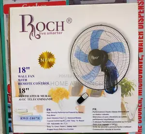 Roch Wall Fan 18" With Remote