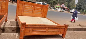 Mahogany Vanish Eldon Design 6*6 King Sized Bed
