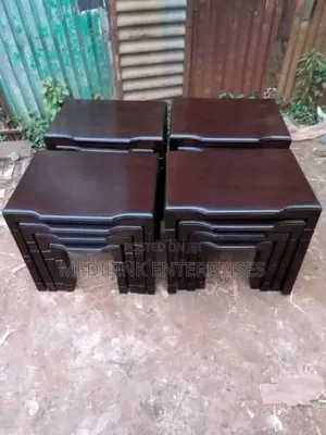 Sitting Room Nestle Stools Walnut