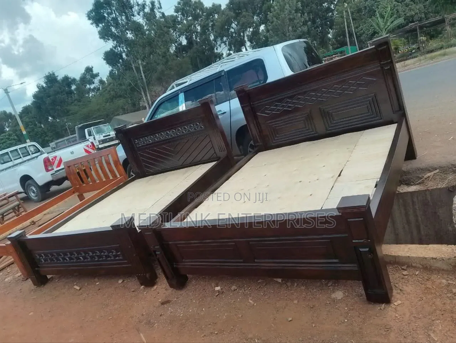 Solid Walnut Mahogany 5*6;Sleigh Beds