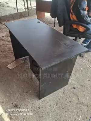 Pure Black Office Desk