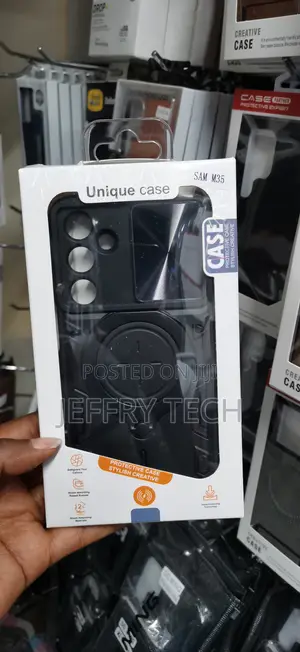 Mker Ring Magsafe Camshield Armor Phone Case for Samsung Galaxy A35