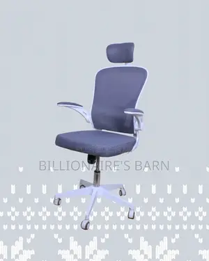 White Ergonomic Mesh Chair | Space-Saving Design | Breathable