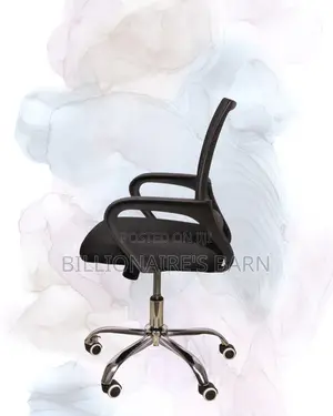 Black Compact Ergonomic Chair | Rolling Comfort for Busy Workdays |