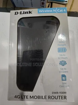 Dlink 4g Lte Mobile Router DWR-930m Black