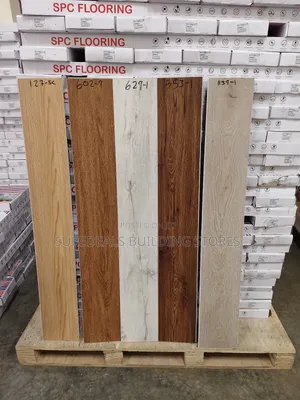 SPC (Stone Plastic Composite) Flooring Planks.
