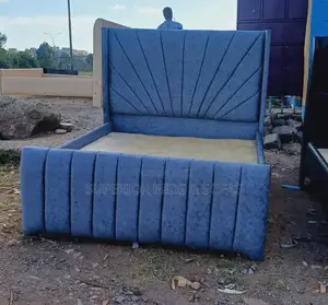 Modern Upholstered Ribbed Chester Bed
