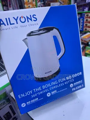 Ailyons Fk-0306-S Cordless Electric Kettle With Auto Shut-Off