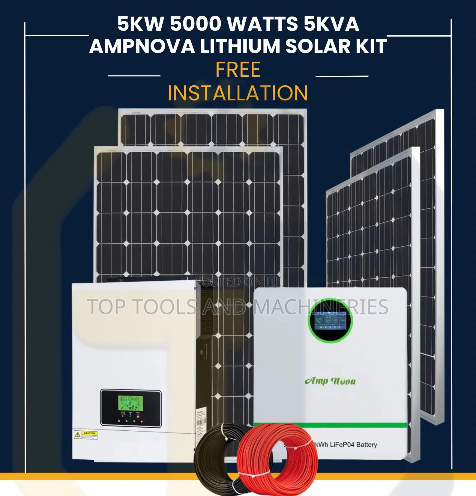 Amp Nova 5kw 5kva Lithium Solar Kit on a Budget