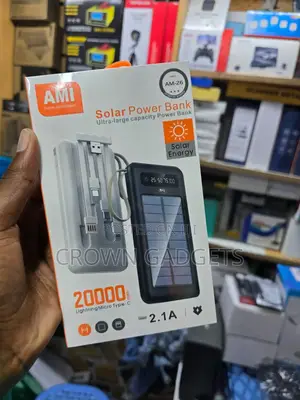 20000mah Ami Am-26 Solar Charger Power Bank for Outdoor Use