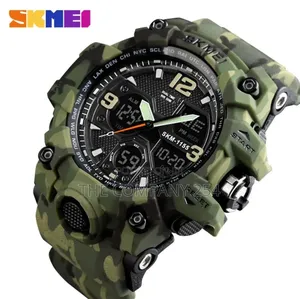 Skmei 1155b Camouflage 5atm Water Resistant Lcd Digit Sportwatch