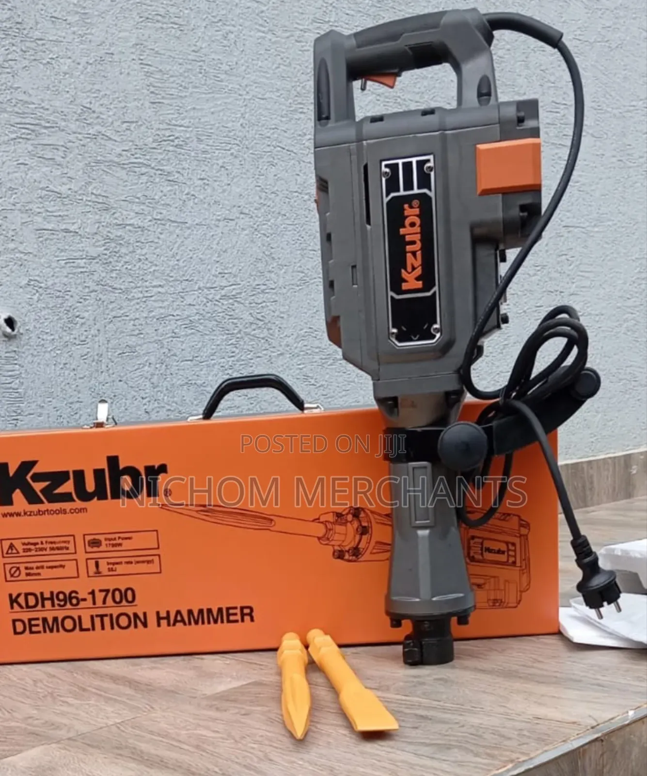 Kzubr 1700watts Demolition Hammer/1700watts Jack Hammer