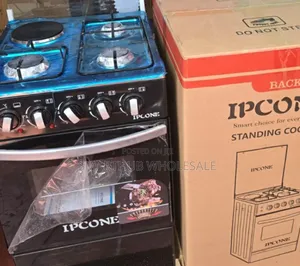 Ipcone 50*55 Cooker 3 Gas 1 Hotplate, Electric Oven,1yr Warranty