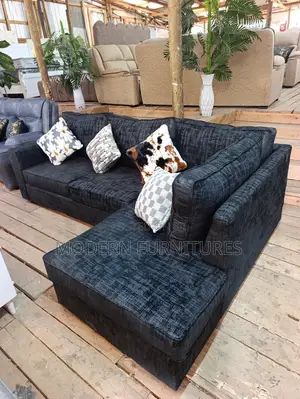 Classic Dark Grey L Sofa