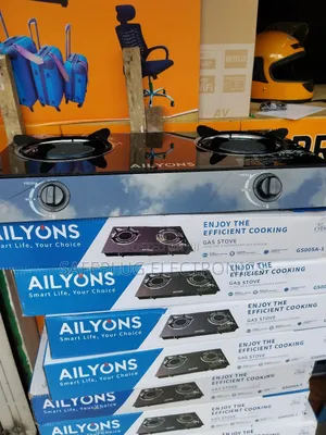 Ailyons 2-Burner Gas Cooker - Infrared Double Burner Glass Top