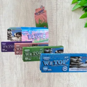 Wetop Mixed Color 1 1/4 Size Rolling Paper - Blue, Green, Purple, Pink