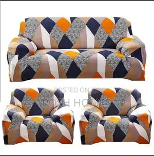 Printed Orange Sofa Covers
