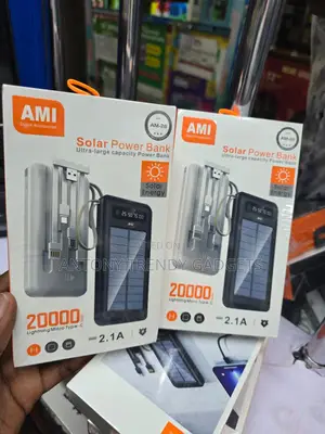 Ami Am-26 High Capacity 20000mah Solar Charging Power Bank