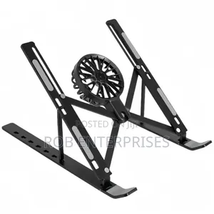 Metallic Laptop Stand With a Fan