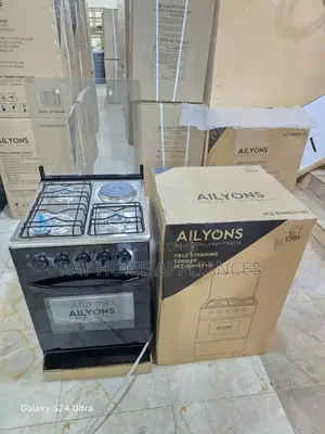 Ailyons 3gas+1electric Plate Cooker Size: 60cm by 60cm Electric Oven
