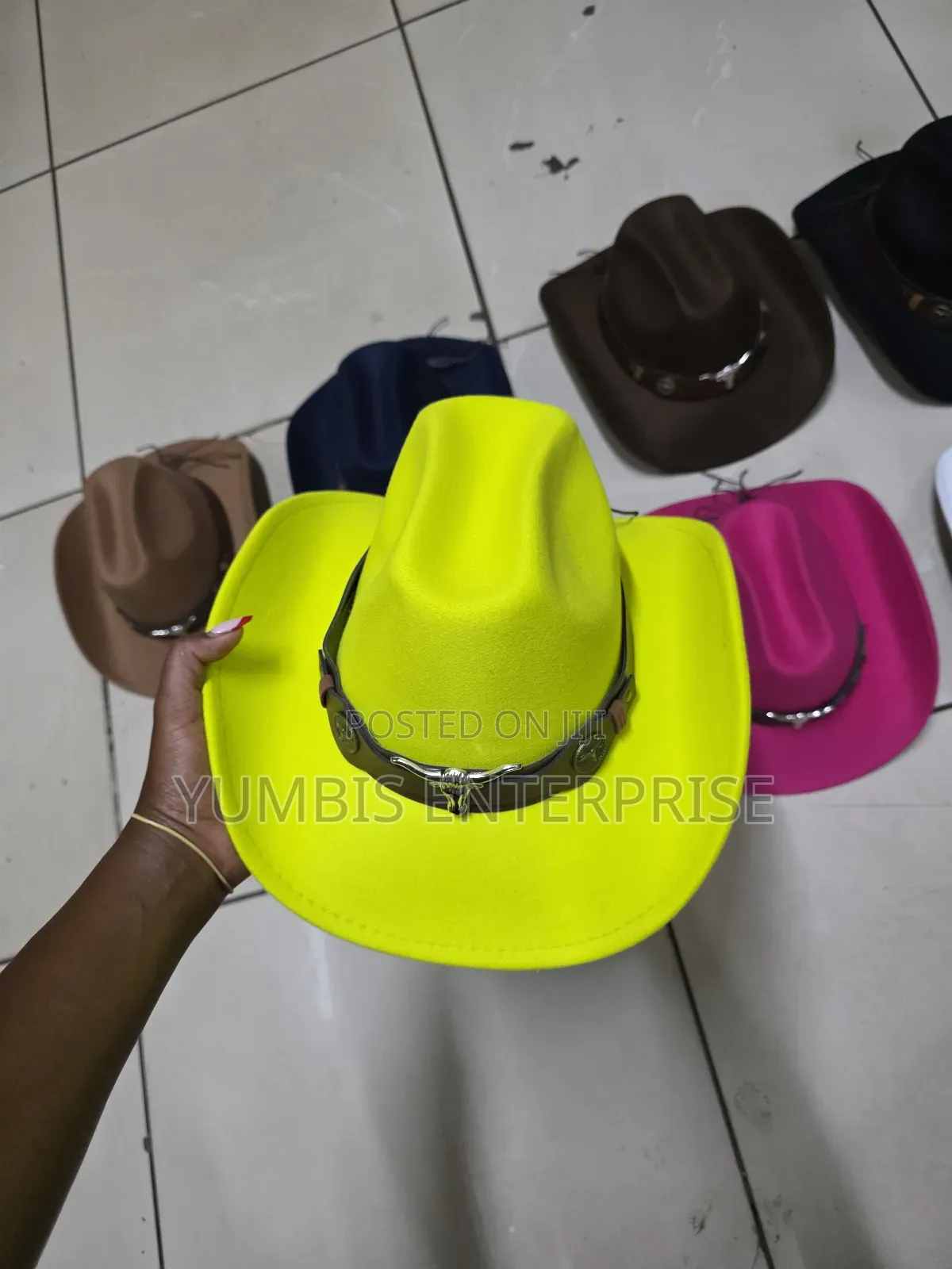 Yello /Luminous Stylish Cowboy Events Hats