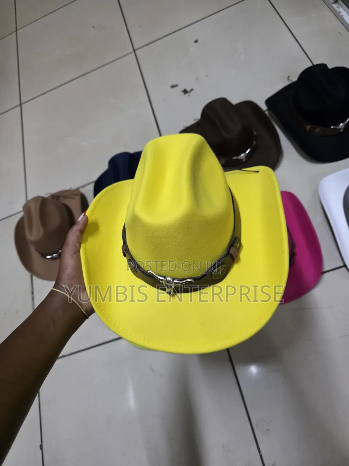 Yello /Luminous Stylish Cowboy Events Hats