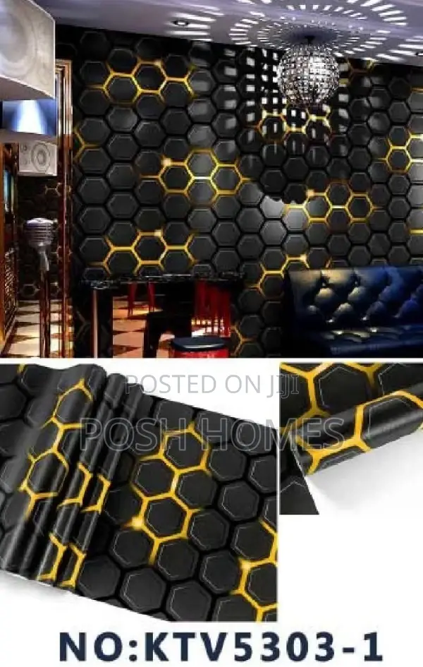 Yellow Honeycomb Wallpapers