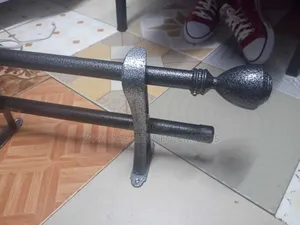 Grey Powder Coated Curtain Rods